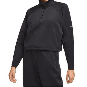Nike Black Cowl Neck Sweater with Textured Fabric